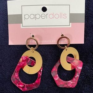 Paper Dolls Fashion Earrings - Never Worn